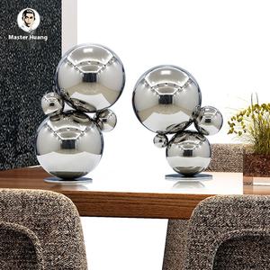 Ornements créatifs en métal pour la décoration intérieure Petites pièces d'art pour le salon de bureau ou le <span class=keywords><strong>meuble</strong></span> <span class=keywords><strong>TV</strong></span> pour la touche décorative de mariage - Product Image 1