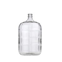 Bouteilles d'eau de haute qualité de taille gallon, porte-bouteilles transparents, carboy en verre rond de 5 gallons