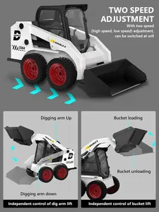 Double E E594 Camión y Excavadora RC Eléctrica de 4 Canales a Escala 1:14, Lista para Usar, Alcance de 30m, Cargador Incluido, para Niños - Product Image 3