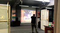 Campo de Entrenamiento Virtual para Clubes de Tiro, Sistema de Entrenamiento de Tiro Profesional, Entrenamiento Interactivo de Proyección