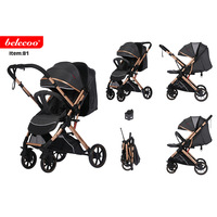 Poussette d'été portable ultra-légère pour enfants, parapluie pliable avec grande roue arrière pouvant s'asseoir ou s'allonger