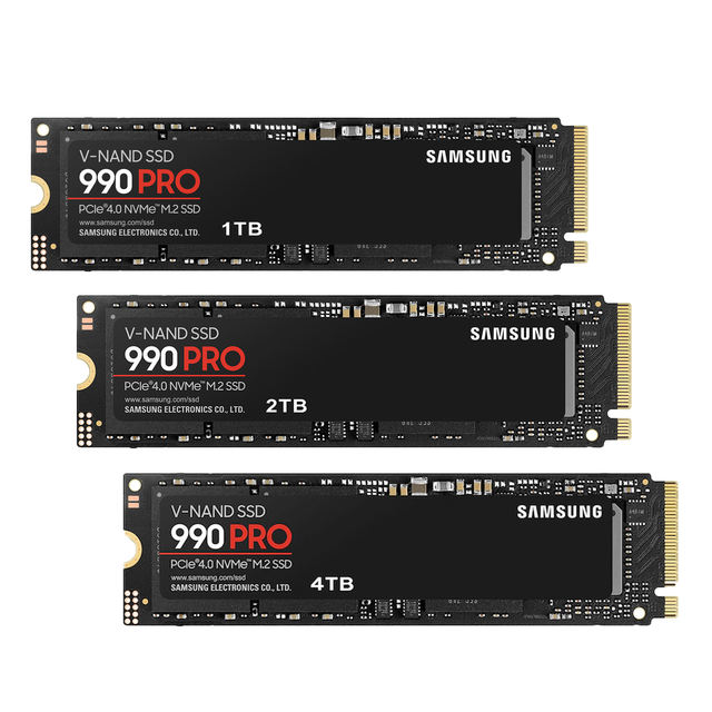 Original SAMSUNG 990 PRO SSD Hard Drive 1TB 2TB 4TB NVMe M.2 2280 PCIe 4.0 Solid State Drive Heatsink for Laptop/PC/Game Console