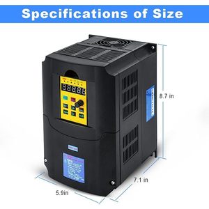 Variador de Frecuencia HKS VFD de 5.5KW 220V Monofásico con Control Vectorial para Motores Industriales - Product Image 2