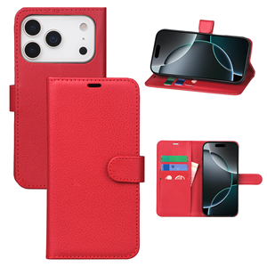 جراب محفظة هاتف محمول من الجلد الصناعي بنمط عصري عالي الجودة لهاتف <span class=keywords><strong>iphone</strong></span> 17 سلسلة مع رصيد - Product Image 2