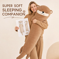 Peluche personnalisée, oreiller long en forme d'animal original, cadeau promotionnel, peluche de haute qualité, conception de personnages OEM/ODM, commande en gros