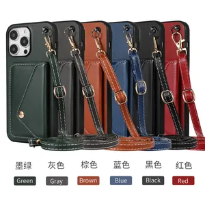crossbody handgelenk armband brieftasche leder tasche für iphone 11 12 13 14 15 pro max, für iphone 15 fall mit steckplätzen