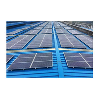 Panneau solaire direct d'usine montage de toiture en étain métallique composants solaires PV liés support structure de module solaire