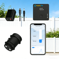 Capteur de niveau de bac à ultrasons pour bacs industriels, silos, trémies, alimenté par batterie 32000mAh, protection IP67, Wi-Fi/LORA, haute précision