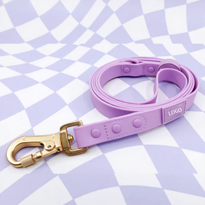 Collier pour chien en PVC, tailles S, M, L, avec logo personnalisé, sangle en polyester enduite imperméable de luxe, attache rapide détachable, souple - Product Image 2
