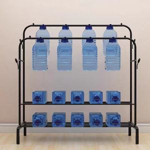 Appendiabiti da terra in metallo bianco e nero per ingresso, <span class=keywords><strong>con</strong></span> porta scarpe, per borse, cappelli, giacche e ombrelli - Product Image 5