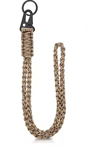 Cordón Multiusos Resistente de Paracord 550, Llavero Trenzado con Clip de Liberación Rápida para Caza, Senderismo y Accesorios Tácticos - Product Image 6