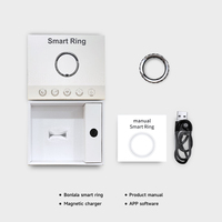 Anillo Inteligente con Cadena Giratoria, Control Preciso a Prueba de Agua Mediante Aplicación, Detección 24H, Monitoreo de Salud, Frecuencia Cardíaca, Oxígeno en Sangre y Sueño