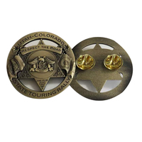 Badges de moto classiques Broches Broches personnalisées Logo en métal Badges en laiton