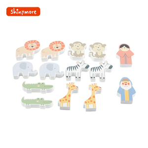Jouet de bateau d'équilibre en bois, jeu de blocs de jeu, Animal mignon, interactif, Parent — enfant, vente en gros, - Product Image 6