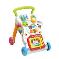 Marche-bébé multifonctionnel à succès en 2023, marche-bébé d'apprentissage pour tout-petits, voiture à roulettes avec musique