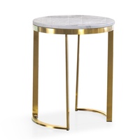 Table basse moderne en métal et marbre, cadre doré, Table d'appoint en bois, mobilier de salon et de maison