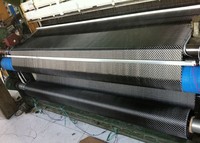 Tela de Fibra de Carbono de Alta Resistencia 3K4k12k, 200g de Espesor, Tejido Liso y Twill, Rollo de Tela de Fibra de Carbono