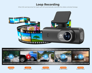 Cámara para Auto V22 Modelo 4K+1080P con Doble Lente, Grabadora de Video DVR Delantera y Trasera con Wifi Inalámbrico 4K - Product Image 6