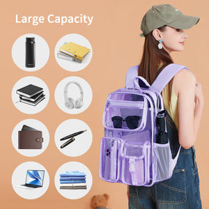 Cusangel 16 pouces mode sacs transparents garçons filles clair TPU étudiant sacs à dos étanche <span class=keywords><strong>cartable</strong></span> - Product Image 6