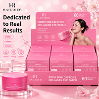 Private Label PDRN Roze Cafeïne Collageen Oogmasker Verhelderende Hydraterende Voedende Verstevigende Verkoelende Onderoogmasker