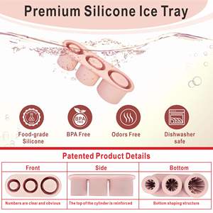 Bac à glaçons pour gobelets Stanley/Yeti/Simple Modern de 40 oz, bac à glaçons en silicone pour gobelets avec bac et couvercle - Product Image 4