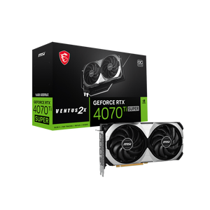 การ์ดจอ <span class=keywords><strong>MSI</strong></span> <span class=keywords><strong>RTX</strong></span> <span class=keywords><strong>4070</strong></span> <span class=keywords><strong>Ti</strong></span> SUPER 16G <span class=keywords><strong>VENTUS</strong></span> 2X OC ปี 2024 แพ็คเกจซีล สำหรับเล่นเกม GPU <span class=keywords><strong>RTX</strong></span> <span class=keywords><strong>4070</strong></span> Super - Product Image 1