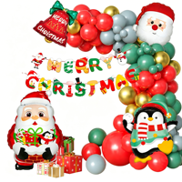 Nouvel ensemble de ballons de Noël et du Nouvel An, pour centres commerciaux familiaux, décorations de fêtes, accessoires, ballons de fête