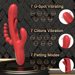 Giocattoli sessuali per adulti per donne coppia stimolatore clitorideo con perline anali vibratore, giocattoli sessuali per donne, vibratori di coniglio Dildo giocattolo per adulti - Product Image 2