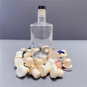 MUESTRA GRATUITA Tapón de sellado metálico reutilizable de Zamak y corcho sintético de madera para botellas de vino, licores, ginebra y vodka - Product Image 4