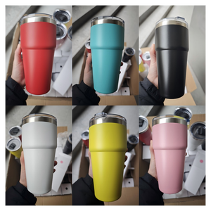 <span class=keywords><strong>Gourde</strong></span> isotherme empilable en acier inoxydable 304 à double paroi de 20 oz pour véhicule, tasse de voyage en métal, mug thermos - Product Image 4