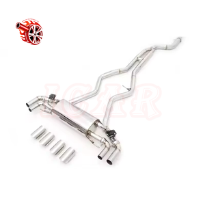Secciones traseras medias BMW 3 Series <span class=keywords><strong>330I</strong></span> E93 <span class=keywords><strong>N53</strong></span> Tubo de escape Tambores dobles Válvulas individuales Cuatro salidas Espejo de aleación de titanio - Product Image 4