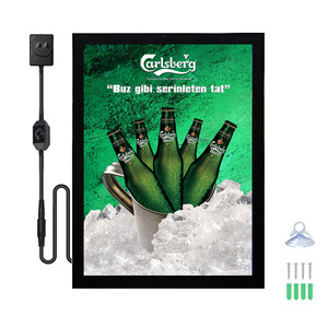 Aluminum Magnetic Frame <b>Light</b> <b>Box</b> Sign Rectangle Shape Wall Mount Hidden Hooks <b>Advertising</b> Display LED Lightbox - Product Image 1