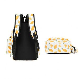 Mochila Escolar Impermeable Personalizada para Adolescentes, con Estampado de Frutas, Juego de Mochila con Lonchera y Estuche para Lápices - Product Image 3