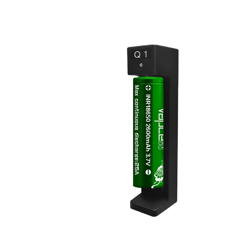 Vapcell Q1 зарядное устройство простые тонкие 1 слот 0.6A USB зарядное устройство для литий-ионного аккумулятора портативный карманный размер легко носить зарядное мини-устройство работающее от прикуривателя