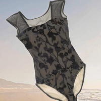Justaucorps de danse pour femmes, taille plus, en spandex, avec impression florale par sublimation personnalisée, sexy, pour la danse, l'entraînement, la gymnastique, personnalisable