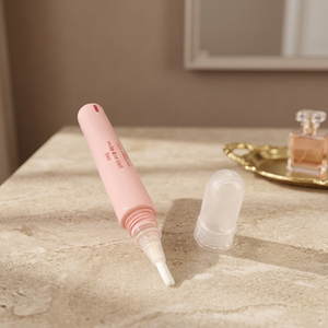 Tubo Cosmético de Plástico Personalizado D16mm con Cabezal de Pincel para Esmalte de Uñas y Cabezal de Peine para Cejas, Envase Aplicador - Product Image 3