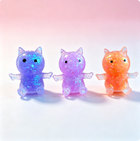 Peluche souple et compressible Maltose Chat Ours Chien pour Garçons et Filles - Cadeau Nouveauté Anti-stress et Anti-anxiété