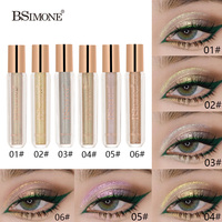 Highlighter liquide scintillant 6 tons diamant, soyeux et illuminateur, multi-usages, 6 nuances, OEM ODM, marque privée, logo personnalisé, vente en gros