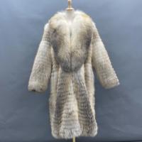 Veste en fourrure de renard pleine longueur sur mesure de luxe Janefur, épaisse, chaude pour l'hiver, manteau long en fourrure pour homme