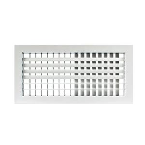 <span class=keywords><strong>Grille</strong></span> de <span class=keywords><strong>ventilation</strong></span> moderne en <span class=keywords><strong>aluminium</strong></span> à double déflection pour immeuble de bureaux - Product Image 1