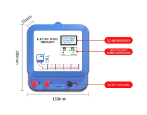 Nuovo lungo tempo di garanzia elettrica recinzione caricabatterie a bassa impedenza e alimentato per piccoli animali predatore di controllo - Product Image 4