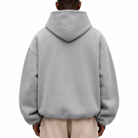 Sweat-shirt à capuche épais pour homme en coton lourd 500 g/m², logo personnalisé
