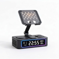 Station de charge sans fil pliable 8 en 1, support de charge magnétique pour téléphone, montre, écouteurs, tablette, lampe, horloge, haut-parleur