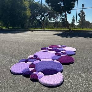 Alfombra personalizada con logotipo troquelado morado, señal de negocios personalizada en forma personalizada - Product Image 1