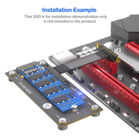 Adaptador de Tarjeta Riser PCI-E 3.0 X1 a M.2 NVMe SSD, Cable de Extensión de 50/100 mm, Compatible con SSD M Key M2 NVMe para PC de Escritorio