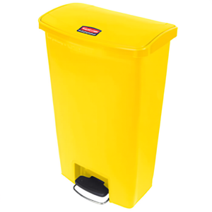 Cestino per Rifiuti a Pedale 68 L Giallo con Apertura Frontale - Product Image 2