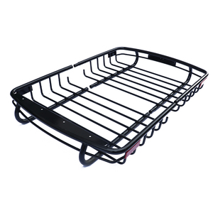Panier de toit robuste en acier pour SUV, porte-bagages détachable en 2 parties avec réflecteurs, plateau de transport universel pour véhicules tout-terrain - Product Image 3