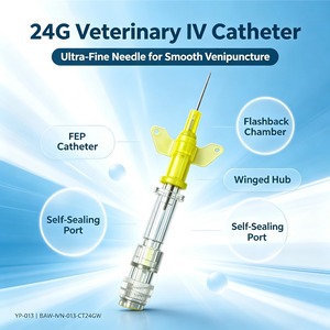 Catéter IV Periférico Veterinario Desechable, Catéter FEP para Inducción <span class=keywords><strong>de</strong></span> Anestesia - Product Image 1