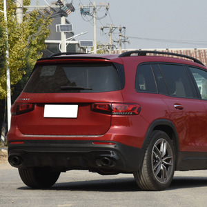 Diffuseur de pare-chocs arrière Mercedes-Benz Classe GLB, noir piano, texture carbone, matériau ABS - Product Image 2