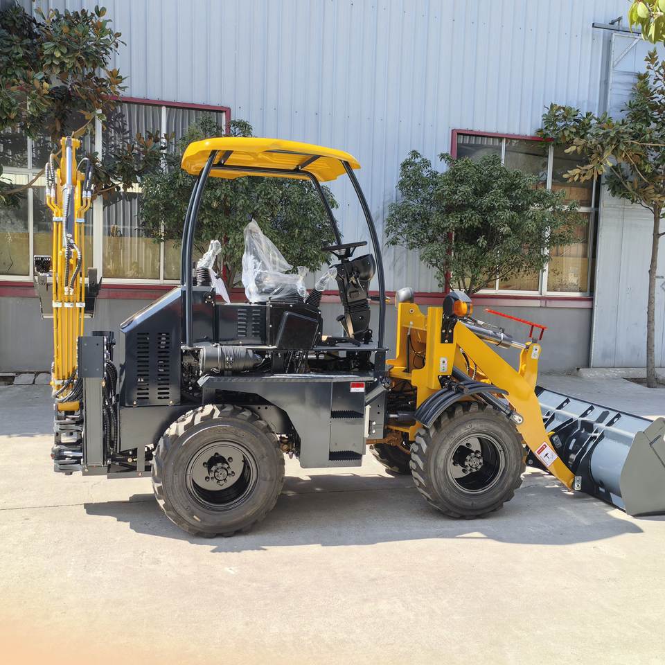 Agricultural Backhoe Loader & Front Loader Four-wheel Drive with High ...